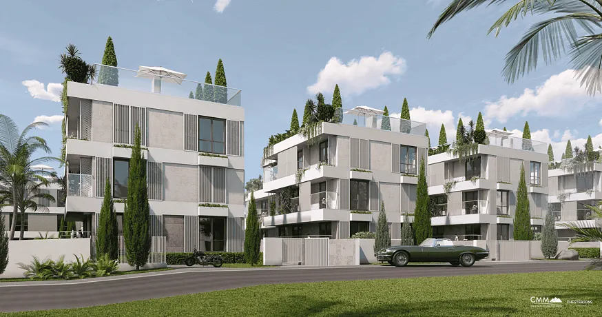 Tivat'ta denize yakın havuzlu yeni lüks kompleks